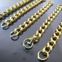Finding - 4 pcs Gold Chain Link Bracelet Charm Base with Opening Jump Ring ( 70mm Length )