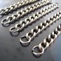 Finding - 4 pcs Silver Chain Link Bracelet Charm Base with Opening Jump Ring ( 70mm Length )