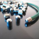 .Finding - 10 pcs Silver Round Tone Cord End Cap without Loop and Hole ( Inside 3mm Diameter )