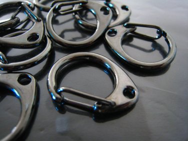 Finding - 2 pcs Gunmetal Black Very Large Solid Lobster Clasp Closure Toggle Buckle 28mm x 22mm
