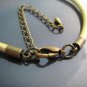 Finding - 4 Sets Antique Brass Round End Cap Lobster Clasp & Extender ( Inside 3mm Diameter )
