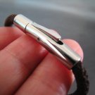 Finding - 1 Set of Silver Open Round Stainless Steel Buckle Clasp 26mm x 5mm ( Inside 3mm Diameter )