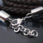 Finding - 1 Set Silver Round End Cap Lobster Clasp & Extender ( Inside 8mm Diameter )