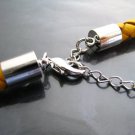 Finding - 2 Sets Silver Round End Cap Lobster Clasp & Extender ( Inside 6mm Diameter )