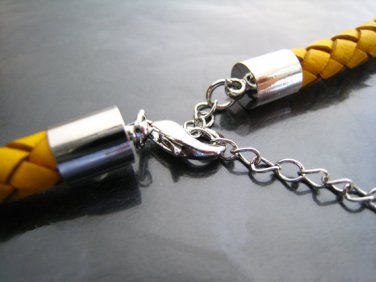 Finding - 2 Sets Silver Round End Cap Lobster Clasp & Extender ( Inside 6mm Diameter )