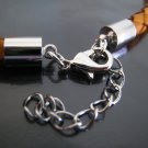 Finding - 2 Sets Silver Round End Cap Lobster Clasp & Extender ( Inside 5mm Diameter )