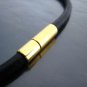 Finding - 2 Sets of Gold Open Round Buckle End Cap Clasp Connector ( Inside 4mm Diameter )