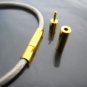 Finding - 2 Sets of Gold Open Round Buckle End Cap Clasp Connector ( Inside 2mm Diameter )
