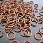Finding - 20 pcs 6mm Red Copper Open Jump Rings