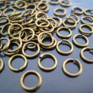 Finding - 20 pcs 6mm Antique Brass Open Jump Rings