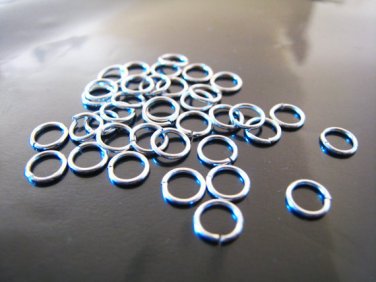 Finding - 20 pcs 6mm Silver Open Jump Rings