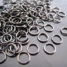 Finding - 20 pcs 6mm Black Open Jump Rings