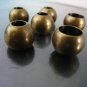 Finding - 6 pcs Antique Brass Beads End Cap with Large Hole 12mm x 10mm ( Hole 8.5mm and 5.5.mm )