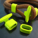 Finding - 1 Set Neon Yellow T Bar Hook Loop Clasp Toggle