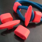 Finding - 1 Set Neon Pink T Bar Hook Loop Clasp Toggle
