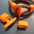 Finding - 1 Set Neon Orange T Bar Hook Loop Clasp Toggle