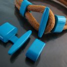 Finding - 1 Set Turquoise Blue T Bar Hook Loop Clasp Toggle