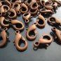 Finding - 10 pcs Red Copper Solid Mini Lobster Claw Clasp Closure 12mm x 7mm