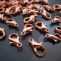 Finding - 10 pcs Champagne Rose Solid Mini Lobster Claw Clasp Closure 12mm x 7mm