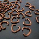 Finding - 20 pcs Red Copper Triangle Shape Open Jump Rings Connectors 7mm x 6mm
