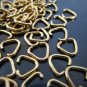 Finding - 20 pcs Gold Triangle Shape Open Jump Rings Connectors 7mm x 6mm
