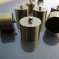 Finding - 2 pcs Antique Brass Round Very Large Tone Cord Buckle End Cap with Loop ( inside 17mm )