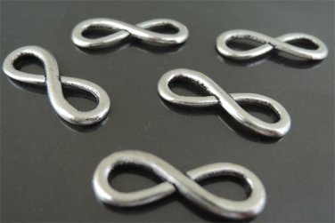 Finding - 5 pcs Antique Silver Infinity Charm Pendant