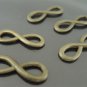 Finding - 5 pcs Antique Brass Infinity Charm Pendant