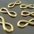 Finding - 5 pcs Antique Gold Infinity Charm Pendant