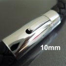 Finding - 1 Set of Silver Open Round Stainless Steel Buckle Clasp ( Inside 10mm Diameter )
