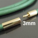 Finding - 2 Sets of Gold Open Round Buckle End Cap Clasp Connector ( Inside 3mm Diameter )
