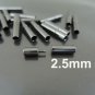 Finding - 2 Sets of Gunmetal Black Open Round Buckle End Cap Clasp ( Inside 2.5mm Diameter )