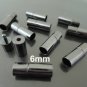Finding - 2 Sets of Gunmetal Black Open Round Buckle End Cap Clasp Connector ( Inside 6mm Diameter )