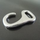 Finding - 2 pcs Antique Silver Hook Clasp  32mm x 17.5mm ( Inside 10mm x 5mm Hole )