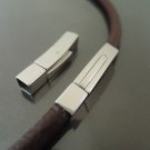 Finding - 1 Set Silver Stainless Steel Square Clasp 30mm x 6mm ( Inside 5mm x 5mm )