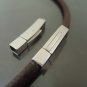 Finding - 1 Set Silver Stainless Steel Square Clasp 30mm x 6mm ( Inside 5mm x 5mm )