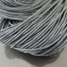 2 Yards 1.5mm Grey Round Cotton Wax Cords