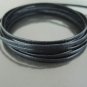 2 Yards 3mm x 1mm Black Flat Cotton Wax Cords