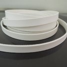 3 Yards 8mm x 1.2mm Cream White Flat Leather Cord