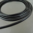 1 Yard 2mm Black Genuine Round Leather Cord