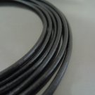 1 Yard 3mm Black Genuine Round Leather Cord