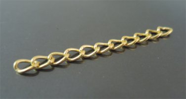 Finding - 10 pcs Gold Small Chain Closure Extender