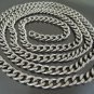 Finding - 1 Yard Silver Iron Chain with Unfinished Link ( 7mm width in each oval )
