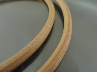 Half Yard 8mm Nature Brown Genuine Round Leather Cord