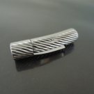 Finding - 1 Set of Silver Round Stainless Steel Buckle Clasp 30mm x 8mm ( Inside 6mm Diameter )