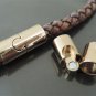 Finding - 1 Set Gold Magnetic Clasp Buckle Fastener ( Inside 7mm Diameter )