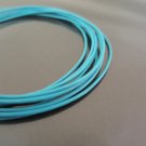 2 Yards 0.5mm Turquoise Blue Genuine Round Leather Cord