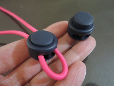 Finding - 2 pcs Dark Blue Plastic End Lock Cord Stopper