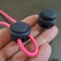 Finding - 2 pcs Dark Blue Plastic End Lock Cord Stopper