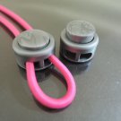 Finding - 2 pcs Grey Plastic End Lock Cord Stopper